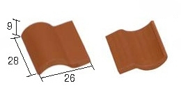 Aedes Ars 21041 Dachowka romanska czerwona 1:10 100 szt.