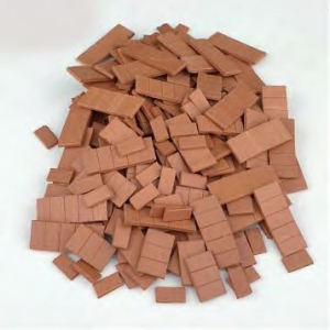 Aedes Ars 22100 Red Roof Tiles 1/16 - 1/50 - 300 pcs
