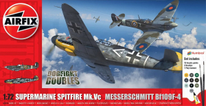 Airfix 50194 Spitfire Mk.Vc & Messerschmitt Bf109F-4 1/72 - zestaw z farbami i klejem