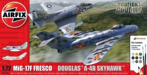 MiG-17F Fresco and Douglas A-4B Skyhawk model set Airfix A50185