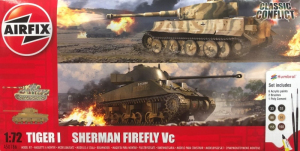 Starter Set Tiger I and Sherman Firefly Vc Airfix A50186 in 1-72