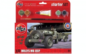 Starter Set Willys MB Jeep Airfix A55117 in 1-72