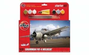 Starter Set Grumman F4F-4 Wildcat Airfix A55214 in 1-72
