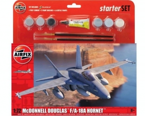 Starter set F/A-18A Hornet Airfix A55313 in 1-72