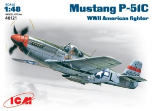 Model ICM 48121 Mustang P-51C WWII American fighter