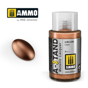 Ammo Mig 2309 A-Stand Copper Metallic Lacquer 30ml