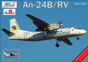 Amodel 1464-01 Samolot Antonov An-24B/RV model 1-144