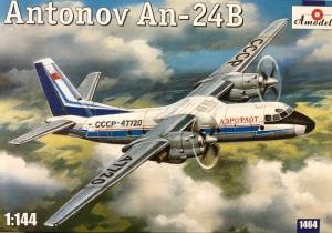 Amodel 1464 Samolot Antonov An-24B model 1-144