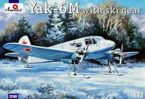 Yakovlev Yak-6M with ski gear Amodel 72181 in 1-72