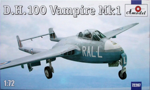 D.H.100 Vampire Mk1 Amodel 72207 in 1-72