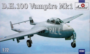 D.H.100 Vampire Mk1 Amodel 72207 in 1-72 