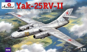 Yakovlev Yak-25RV-II Mandrake Amodel 72212 in 1-72
