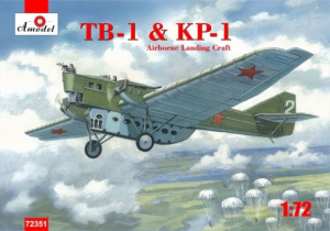 Tupolew TB-1 and KP-1 Airborne Landing Craft Amodel 72351 in 1-72