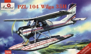 PZL 104 Wilga 35H model Amodel 7278 in 1-72