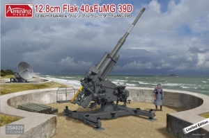 12.8cm Flak 40&FuMG 39D model in 1-35 