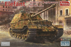 Amusing Hobby 35A033 Elefant Schwerer Jagdpanzer Sd.Kfz.184 - Full Interior 