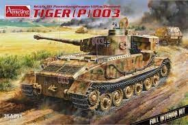Amusing Hobby 35A051 Sd.Kfz.181 Panzerkampfwagen VI(P) Tiger P - Full Interior 