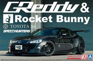 Aoshima 06187 ZN6 Toyota 86 2012 Greddy & Rocket Bunny Volk Racing Version 1/24