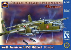 North American Mitchell Mk.II B-25C Ark Models 72001 in 1-72