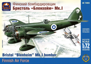 Bristol Blenheim Mk.I bomber model Ark Models 72003 in 1-72