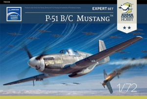 Arma Hobby 70038 Mustang P-51 B/C Expert Set model 1-72