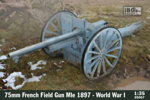 75mm French Field Gun Ale 1897 WWI model IBG 35067 in 1-35