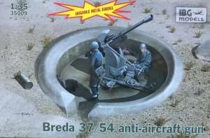 Breda 37/54 anti-aircraft gun model IBG 35009 in 1-35