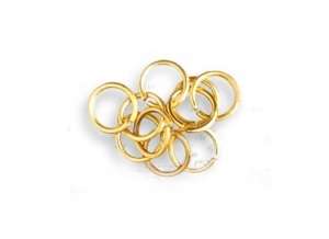 Brass Rings 6mm 60u. Artesania 8622