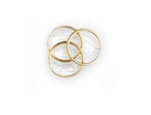 Brass Rings 10mm 30u. Artesania 8624 