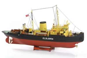 Icebreaker Elbjorn wooden model Billing Boats BB536 in 1-75 