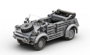 BUILD ARMY BA0005 German Kubelwagen Military Car 1/33