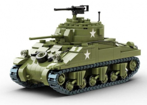 BUILD ARMY BA1001 M4 Sherman Tank 1/33