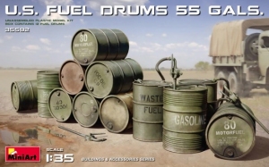 Model MiniArt 35592 U.S. Fuel Drums 55gals 
