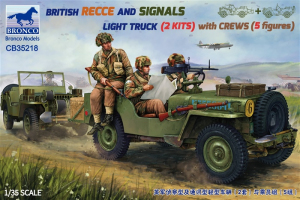 British Recce And Signals Light Truck (2 Kits) Bronco CB35218