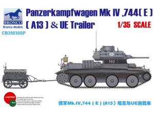 Bronco 35030SP Panzerkampfwagen Mk.IV 744(E) (A13) & UE Trailer 1/35 