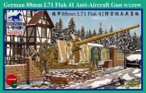 88mm L71 Flak 41 Anti-Aircraft Gun w/crew in scale 1-35