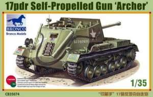 17pdr Self-Propelled Gun Archer in scale 1-35