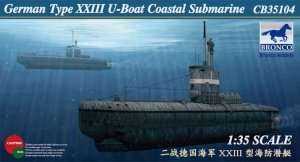 German U-XXIII Coastal Submarine in scale 1-35