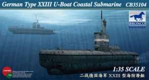 German U-XXIII Coastal Submarine in scale 1-35 