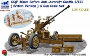 OQF 40mm Bofors Anti-Aircraft Gun Mk.I/III and Gun Crew Set