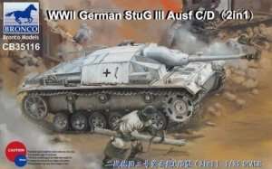 WWII German StuG III Ausf C/D in scale 1-35 Bronco