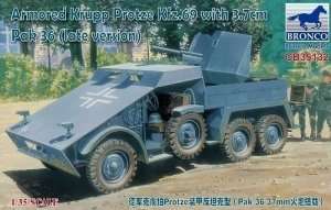 Armored Krupp Protze Kfz.69 with 3,7cm Pak 36 in scale 1-35