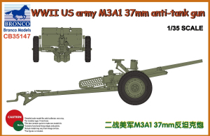 Bronco CB35147 WWII US Army M3A1 37mm Anti-tank Gun