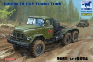 Russian Zil-131V Tractor Truck model Bronco in 1-35