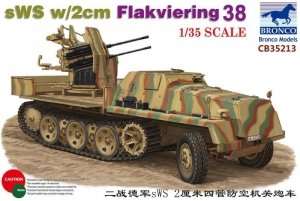 sWS with 2cm Flakviering 38 in scale 1-35 Bronco