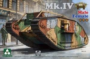 WWI Heavy Battle Tank Mk.IV Male-Female 2 In 1