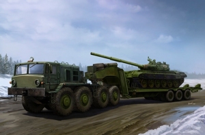 Model MAZ-537G Late Production type with ChMZAP-9990 semi-trailer Trumpeter 01065