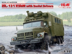 Soviet Army Vehicle ZiL-131 KShM with Soviet Drivers CM 35517