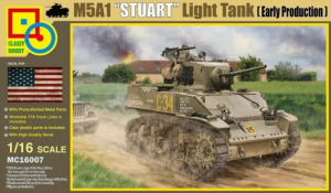 M5A1 Stuart Light Tank model Classy Hobby MC16007 in 1-16