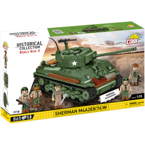 Cobi 3118 Bricks Tank Sherman M4A2E8(76)W 1/35